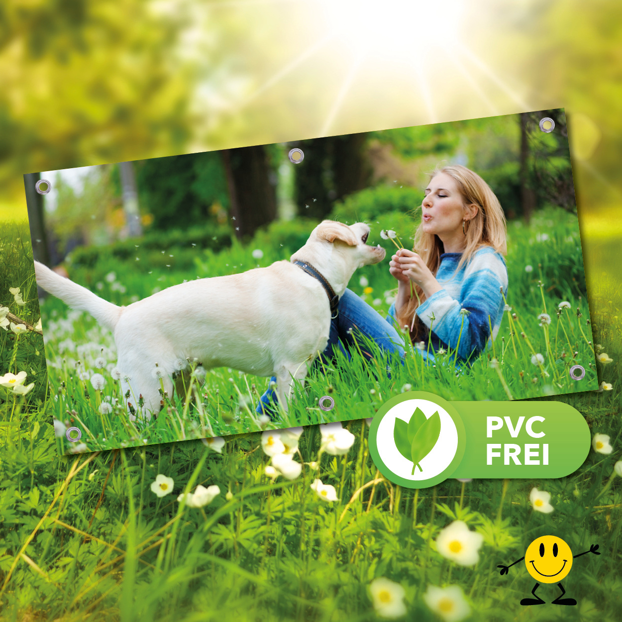 PVC-freie Werbebanner verschiedene feste Formate zum gestalten PVC-freie Werbebanner verschiedene feste Formate zum gestalten